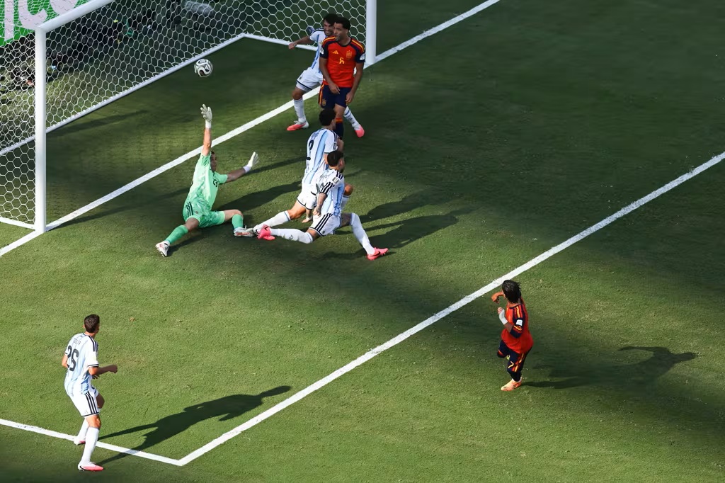 EAST-RUTHERFORD-NEW-JERSEY-JULY-19-Ferran-Torres-of-Spain-scores-their-first-goal-during-the-FIFA-World-Cup-2026-Final-match-between-Spain-and-Argentina-at-New-York-New-Jersey-Stadium-on-July-19-2026-ineee-East-Ruthe