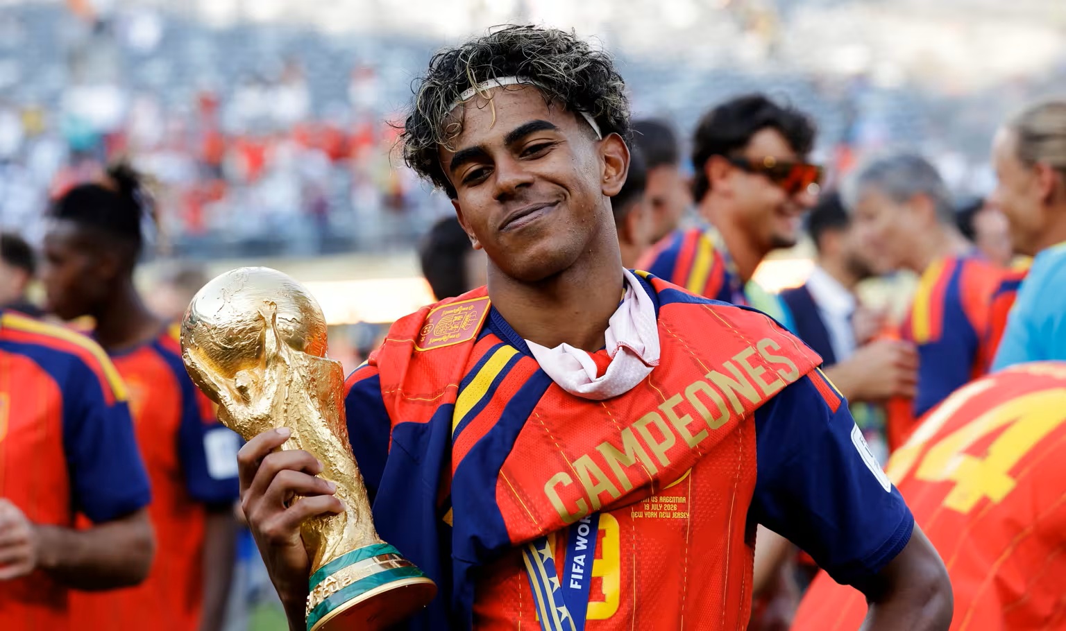 Lamine-Yamal-of-Spain-celebrates-the-World-Cup-victory-with-the-trophy-on-July-19-2026